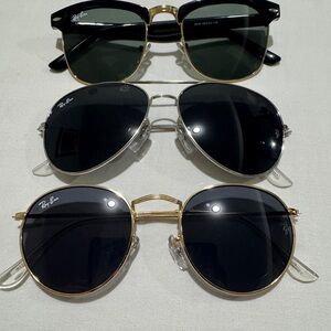 3x vintage RAY-BAN SUNGLASSES! *Estate Sale Find!* Unisex FREE SHIPPING! Buy Now